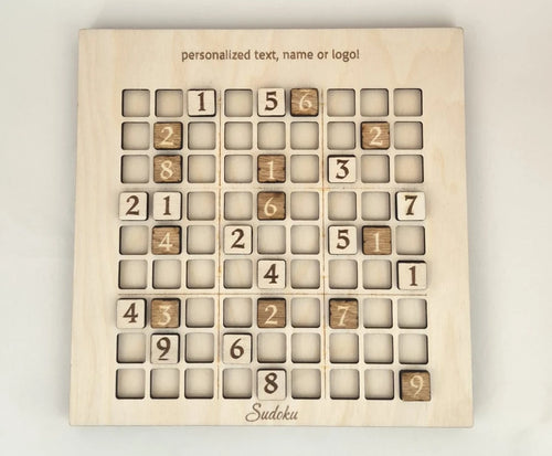 3-in-1 Wooden Board Game, Chess, Checkers & Sudoku