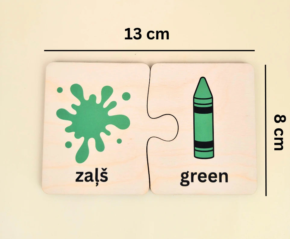Skillberry Krāsu Mācību Koka Puzle, No 3 Gadu Vecuma