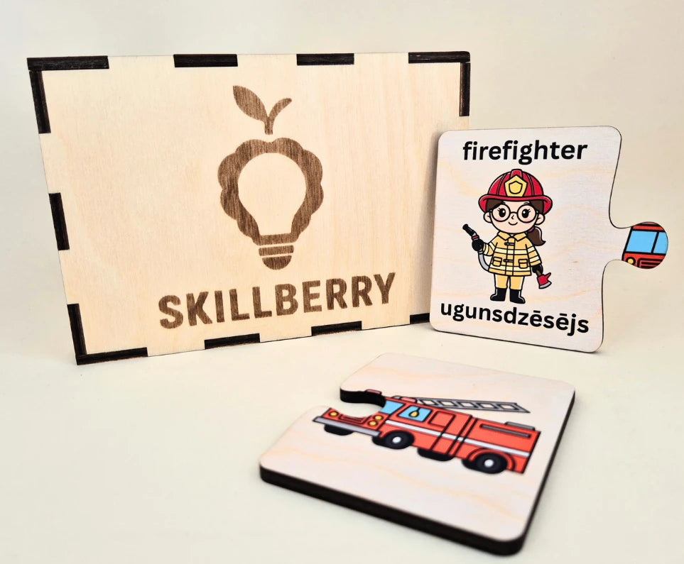 Skillberry Profesiju Koka Puzle, No 3 Gadu Vecuma