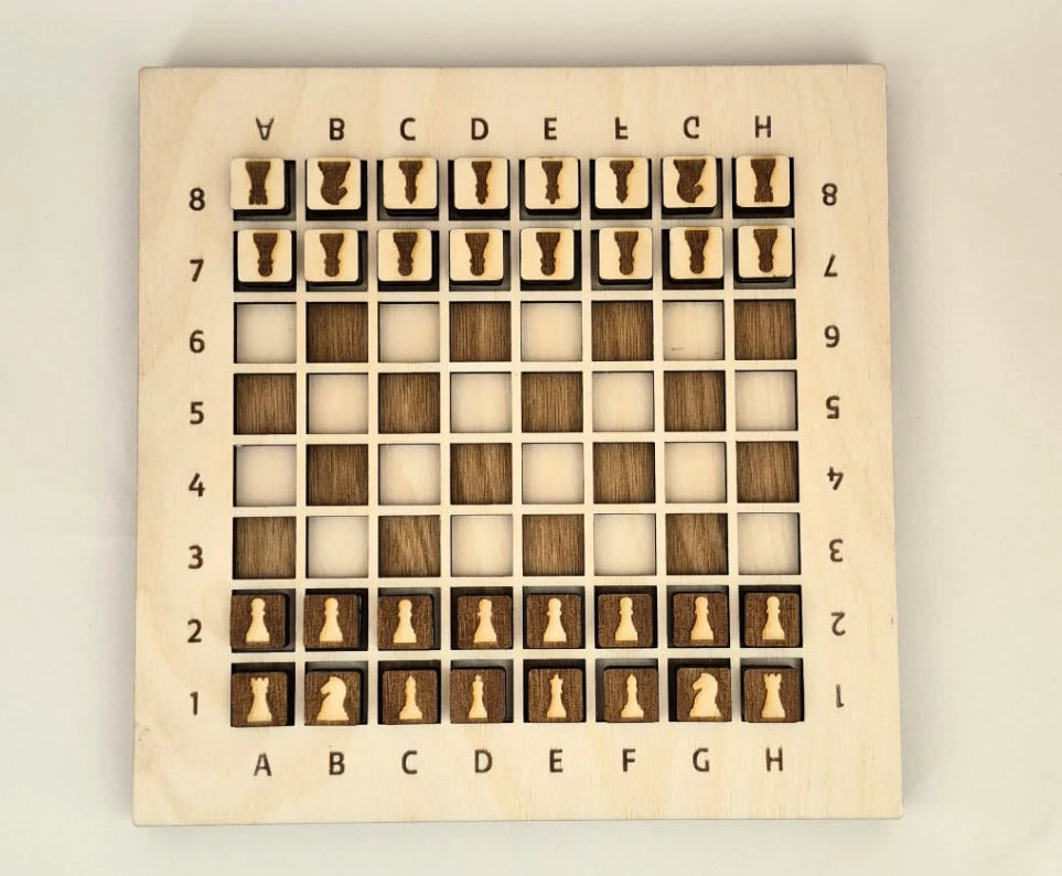 3-in-1 Wooden Board Game, Chess, Checkers & Sudoku